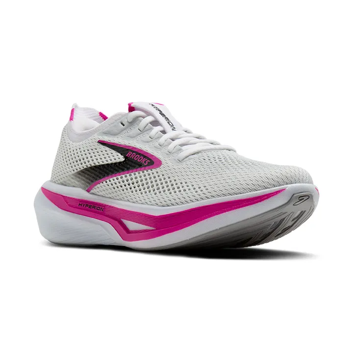 Brooks Hyperion3 ウィメンズ25.5㎝ BROOKS Brooks Hyperion 3 Womens (189) White/Lumenary/Cyber Pink