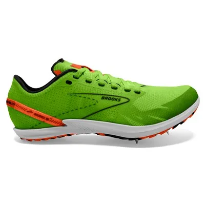 BROOKS Unisex Draft XC Green Gecko/Red Orange/White