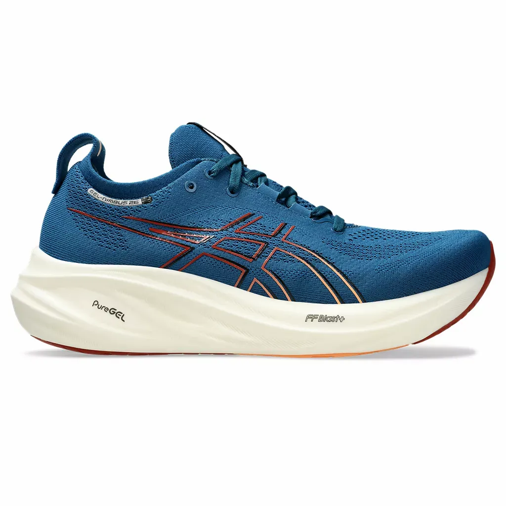 ASICS Asics Gel Nimbus 26 Mens 8.5 D 404 Rich Navy Faded Orange